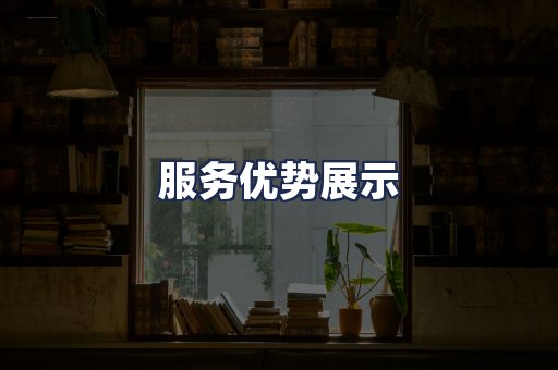 服务优势展示